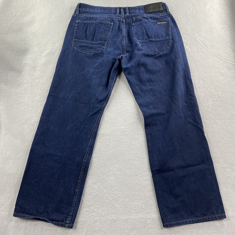 Sean John Jeans Mens 38 Blue Denim Pants Hamilton Relaxed Straight Cotton - Picture 3 of 11